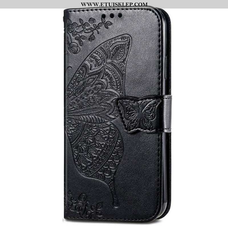 Etui Folio do Vivo Y35 Barokowy Motyl